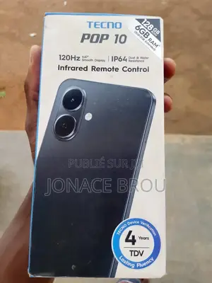 Nouveau Tecno Pop 10 128 GB Blanc