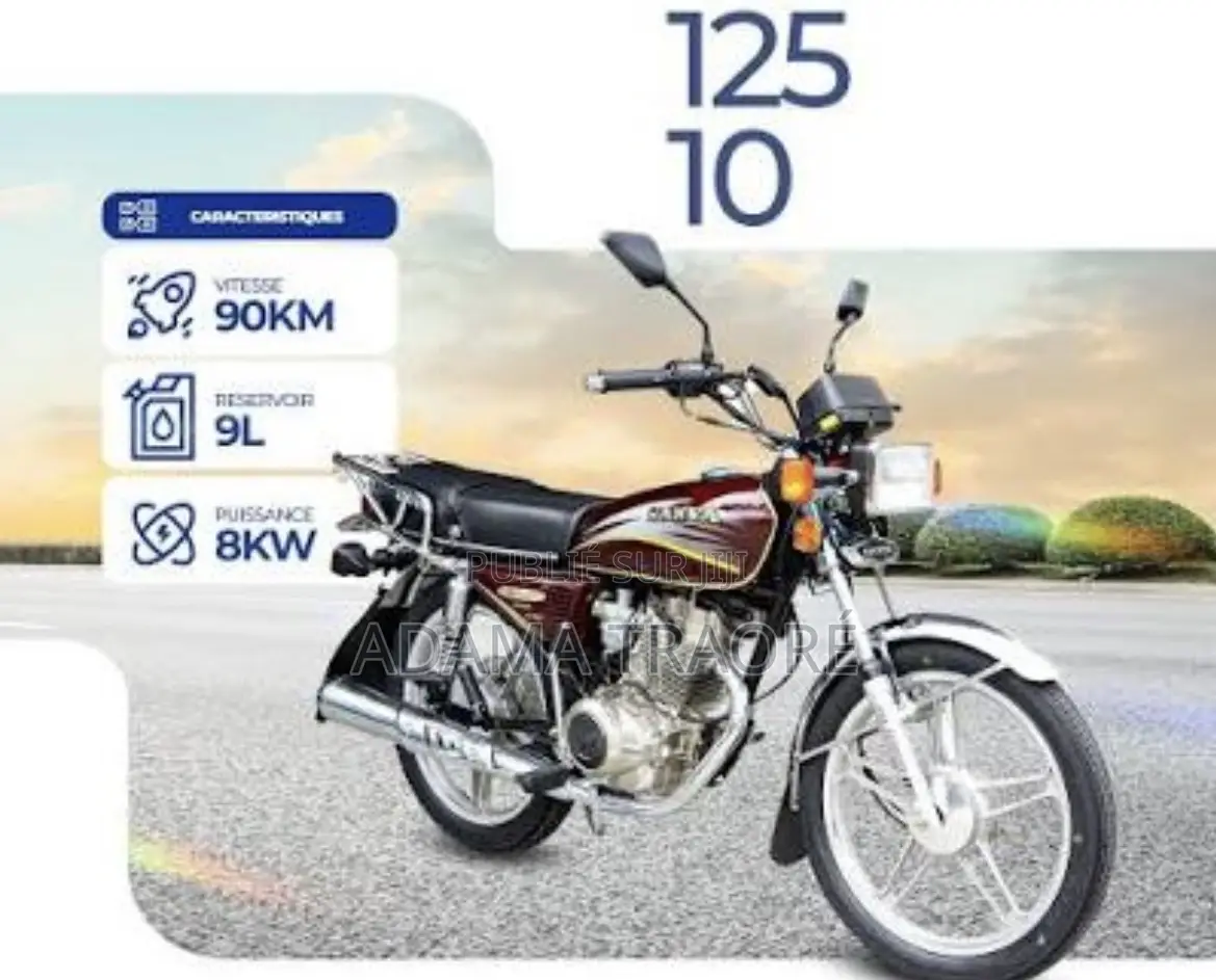 Nouveau Sanya SY125-10 2024 Rouge
