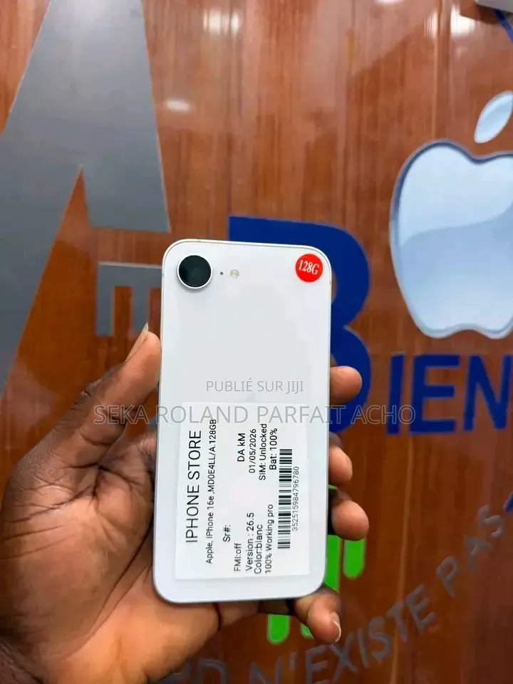 Nouveau Apple iPhone 16e 256 GB Blanc