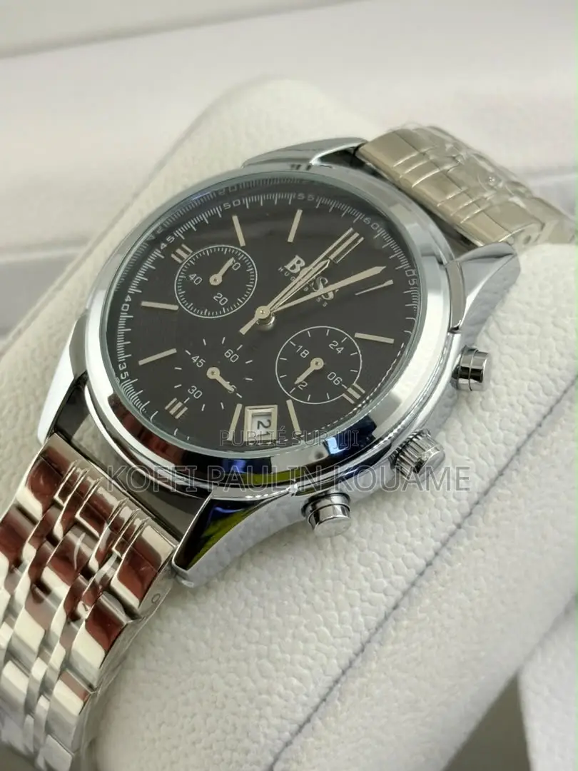 Montre De Style Luxe Hugo Boss en Français Acier Inoxydable