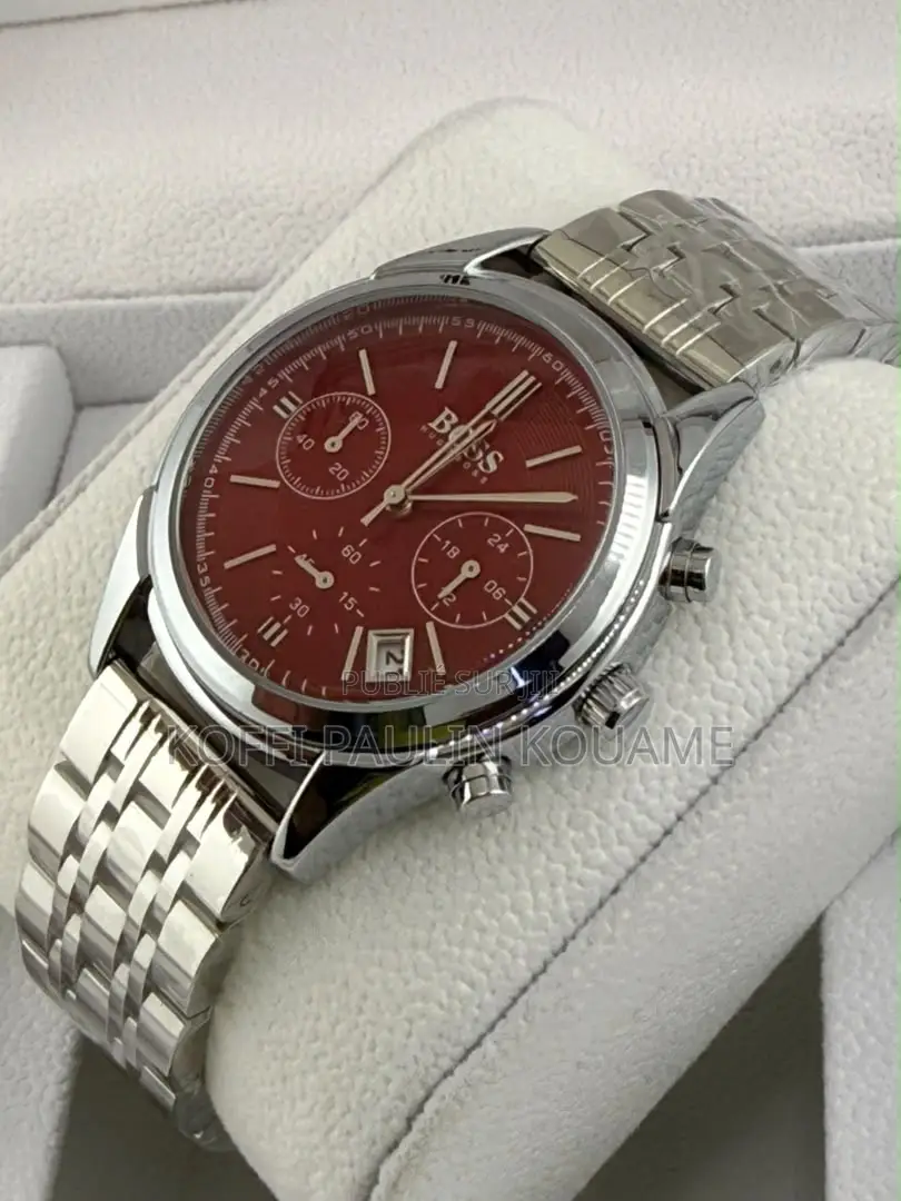 Montre De Style Luxe Hugo Boss en Français Acier Inoxydable