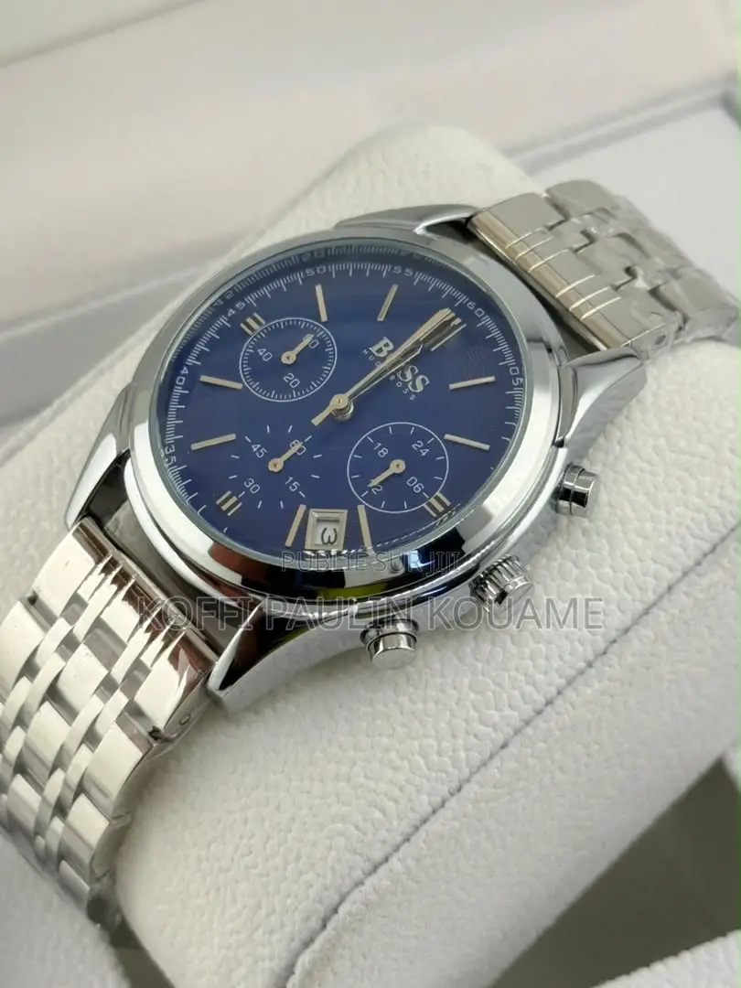 Montre De Style Luxe Hugo Boss en Français Acier Inoxydable