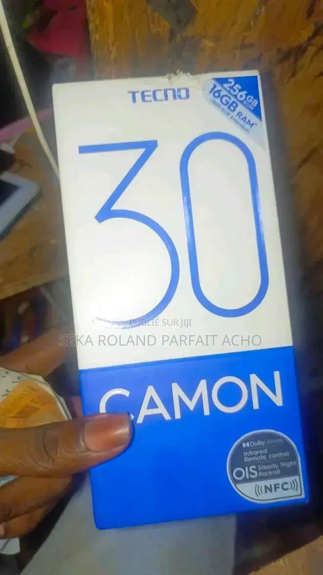 Nouveau Tecno Camon 30 256 GB Noir