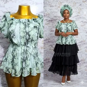 Haut Fleur Olive. Solde : 1500fcfa