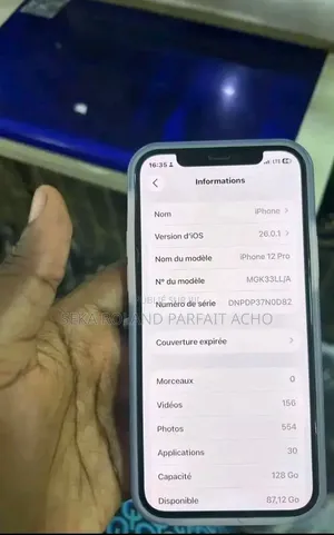 Nouveau Apple iPhone 12 Pro 256 GB Blanc