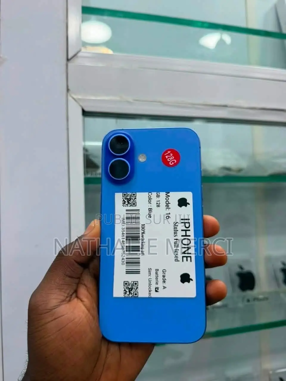 Nouveau Apple iPhone 16 256 GB Bleu