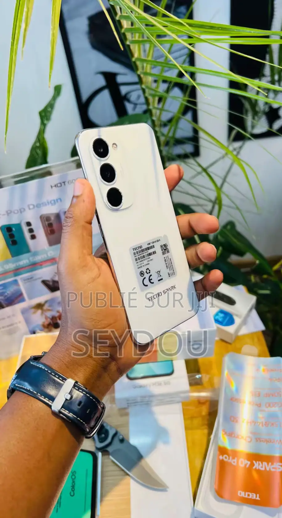 Nouveau Tecno Spark 40 Pro+ 128 GB Blanc