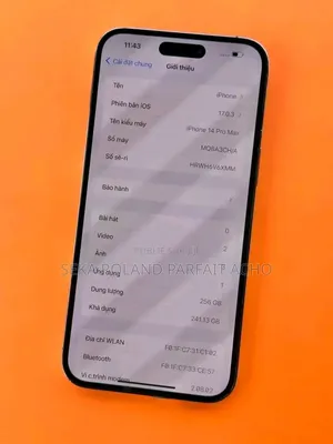 Nouveau Apple iPhone 14 Pro Max 256 GB Noir