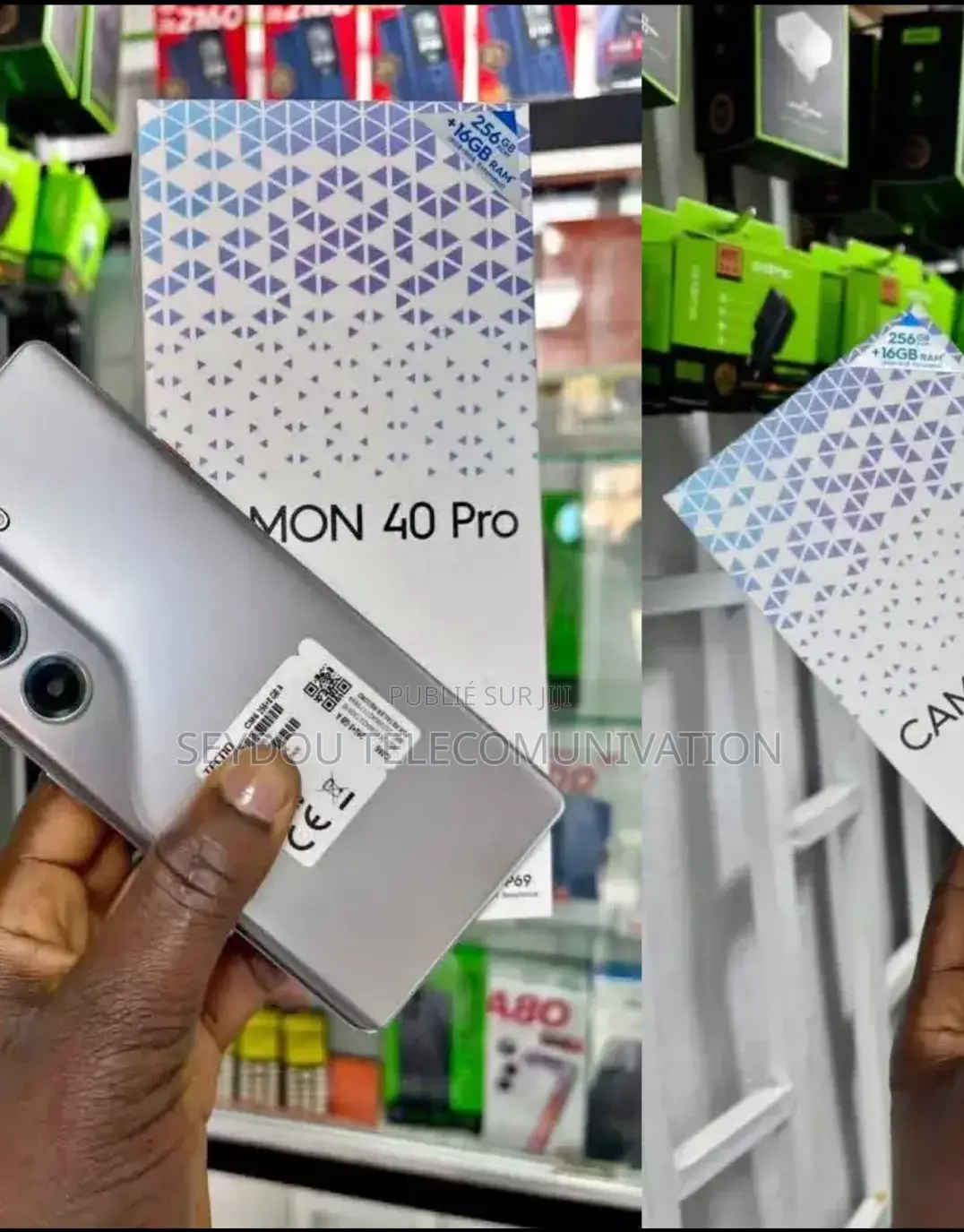 Nouveau Tecno Camon 40 256 GB Argenté