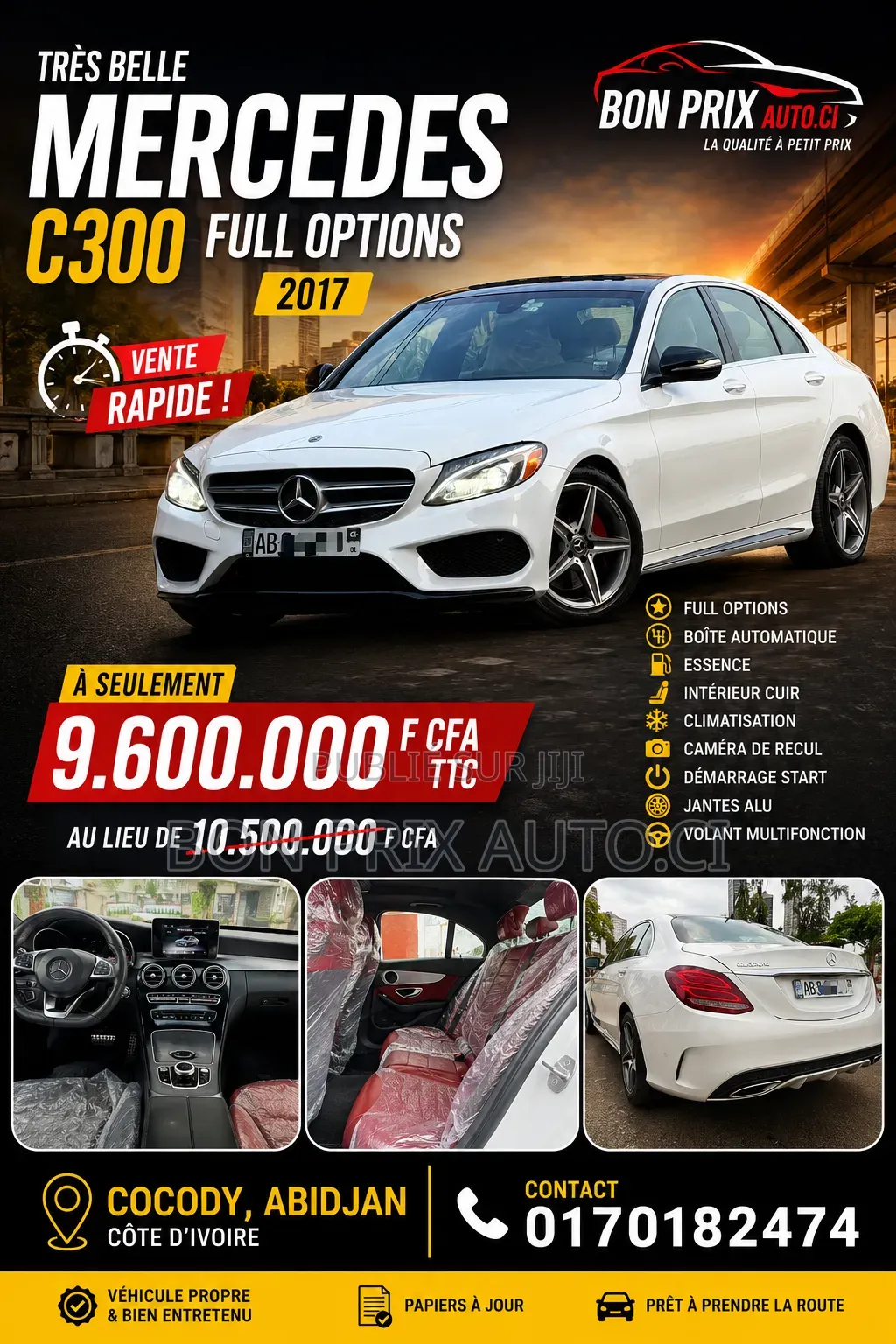 Mercedes-Benz C300 2017 Blanc