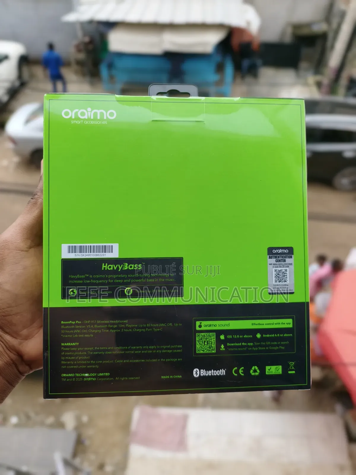 Oraimo Boompop Pro Anc - Casque Bluetooth