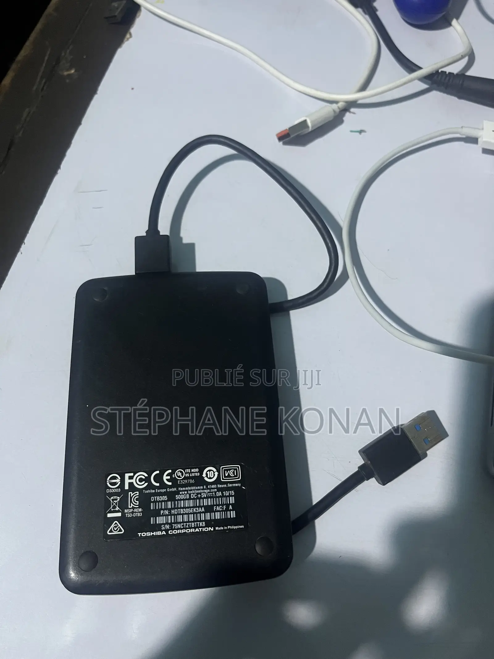 Disque Dur Externe Toshiba 500 Go À Vendre