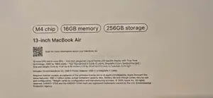 Nouveau Apple MacBook Air 2025 M4 16GB Apple M4 SSD 256GB