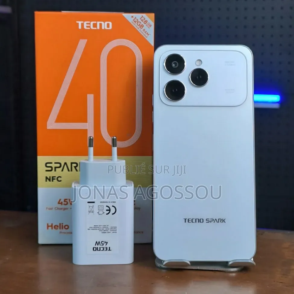Nouveau Tecno Spark 40 128 GB Blanc