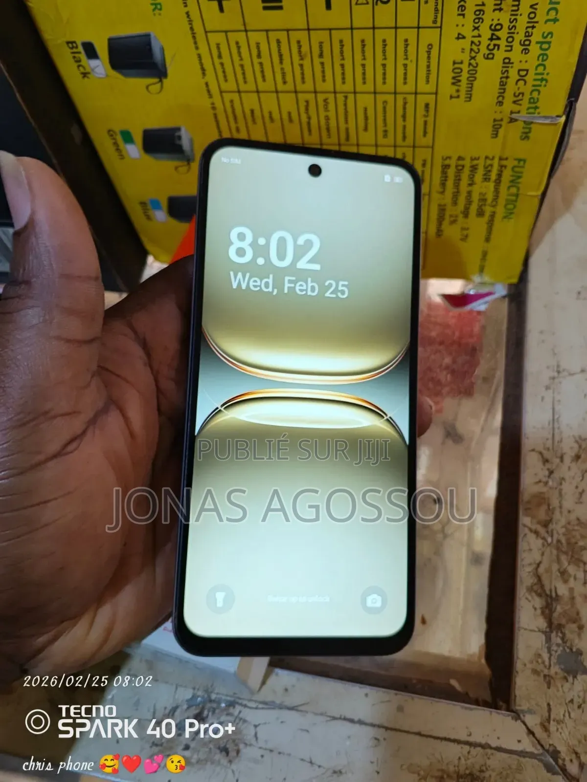 Nouveau Tecno Spark 40 128 GB Blanc