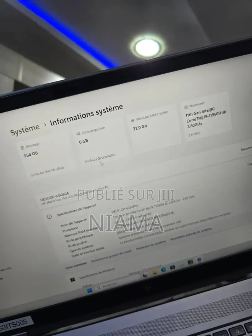 Nouveau HP ZBook Fury 15 G8 32GB Intel Core i7 SSD 1T