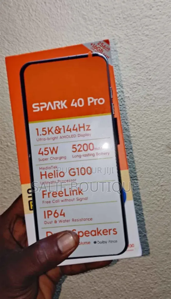 Nouveau Tecno Spark 40 Pro 256 GB Blanc