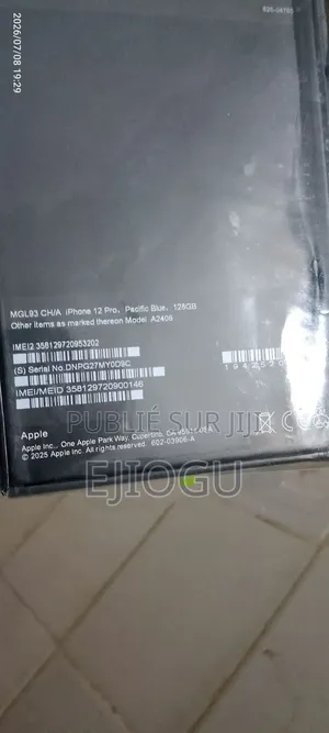 Nouveau Apple iPhone 12 Pro 128 GB Bleu
