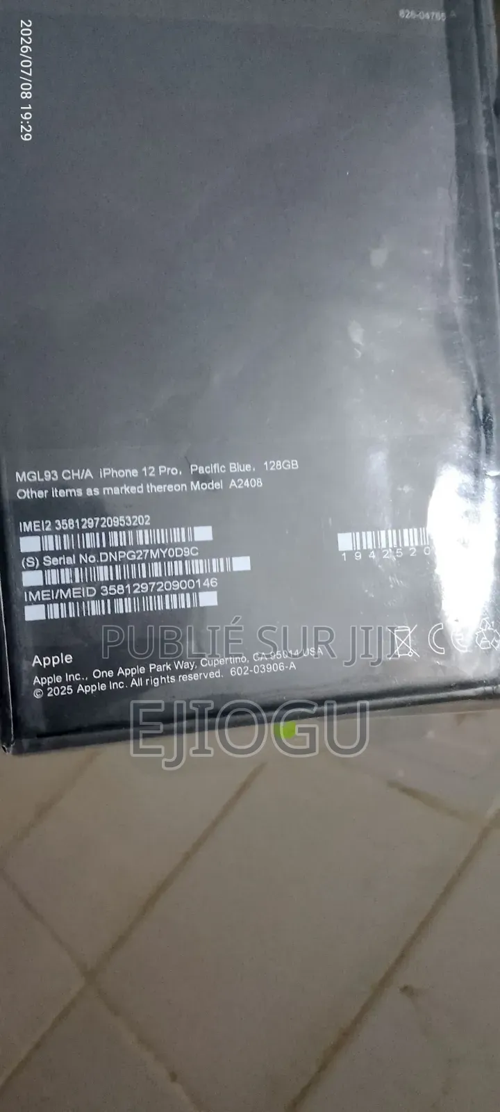 Nouveau Apple iPhone 12 Pro 128 GB Bleu