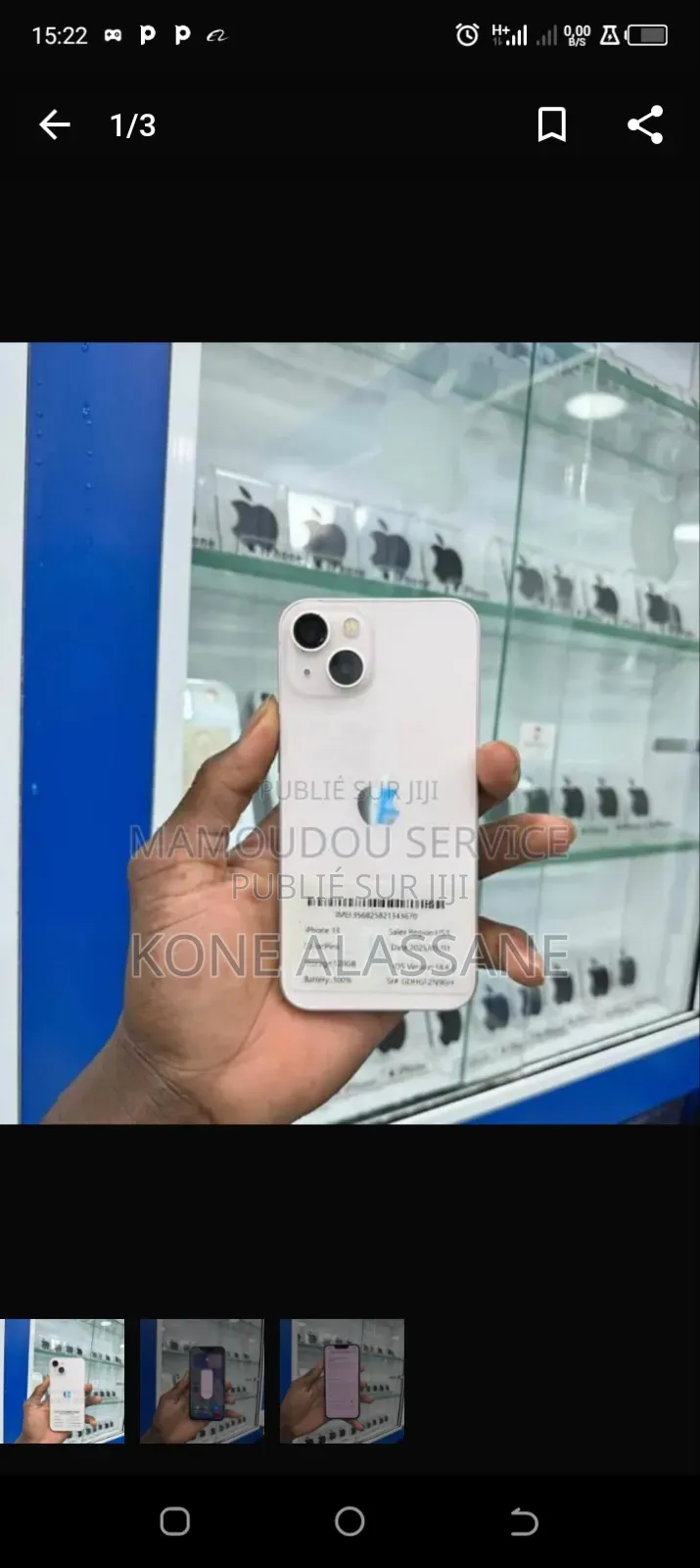 Nouveau Apple iPhone 13 128 GB Blanc