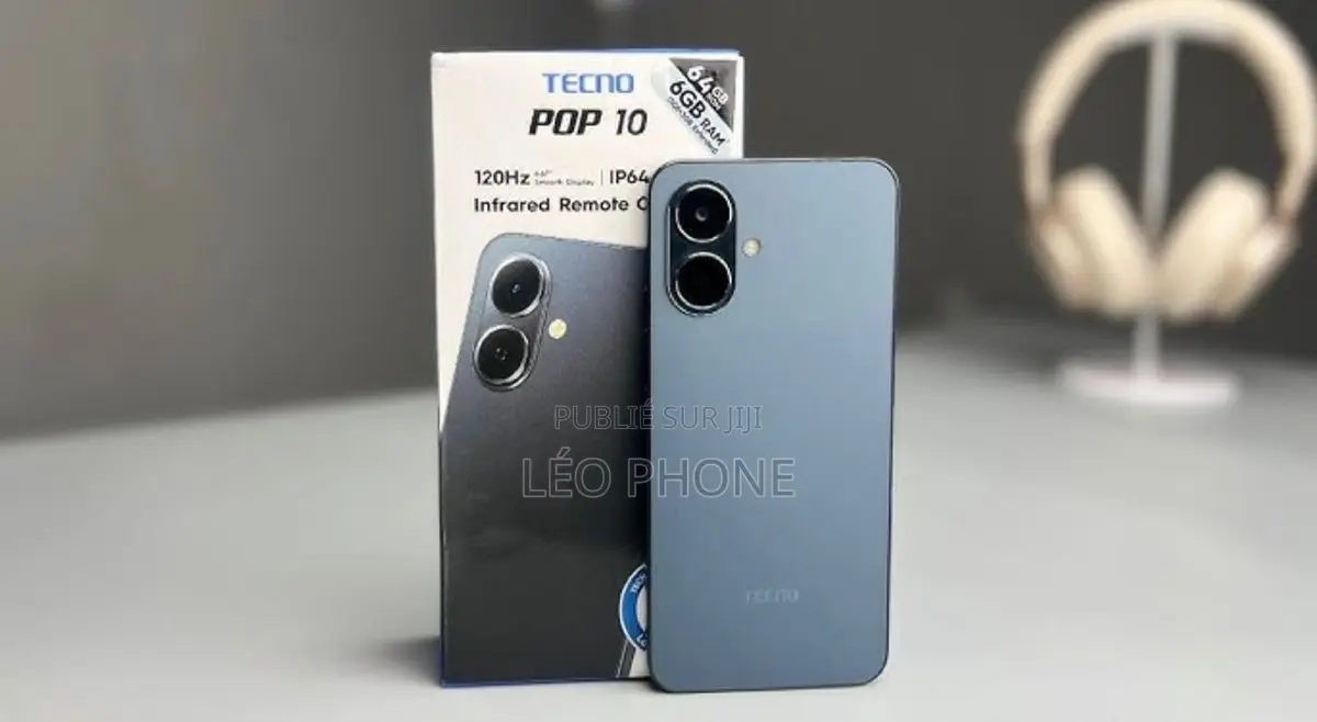 Nouveau Tecno Pop 10 128 GB Noir