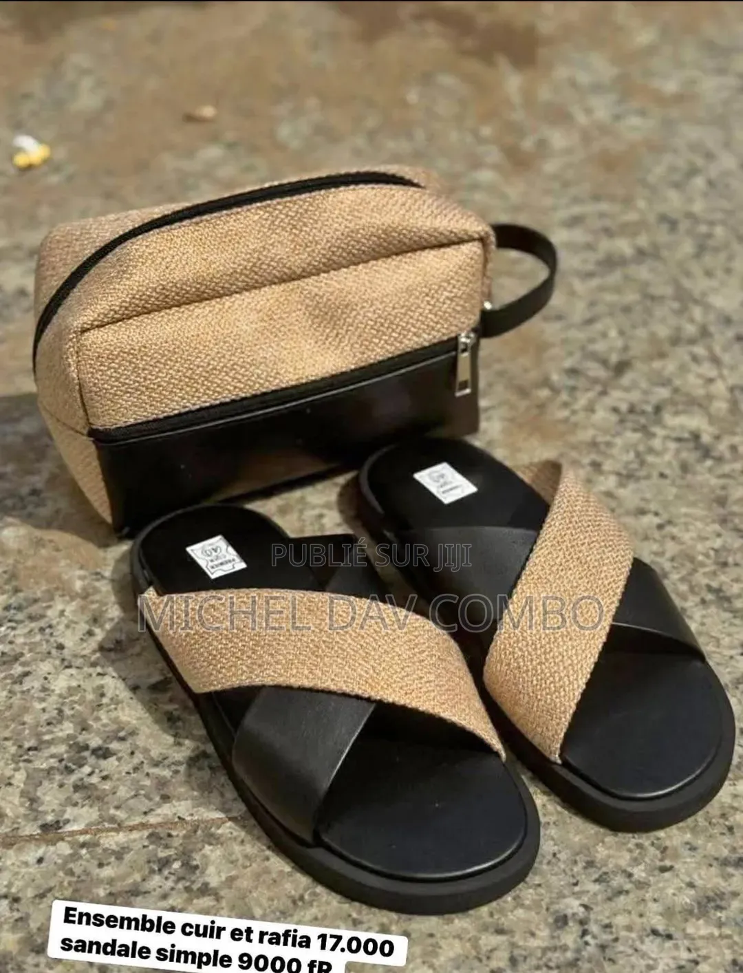 Sandales en Cuir Pour Homme ( Ghana)
