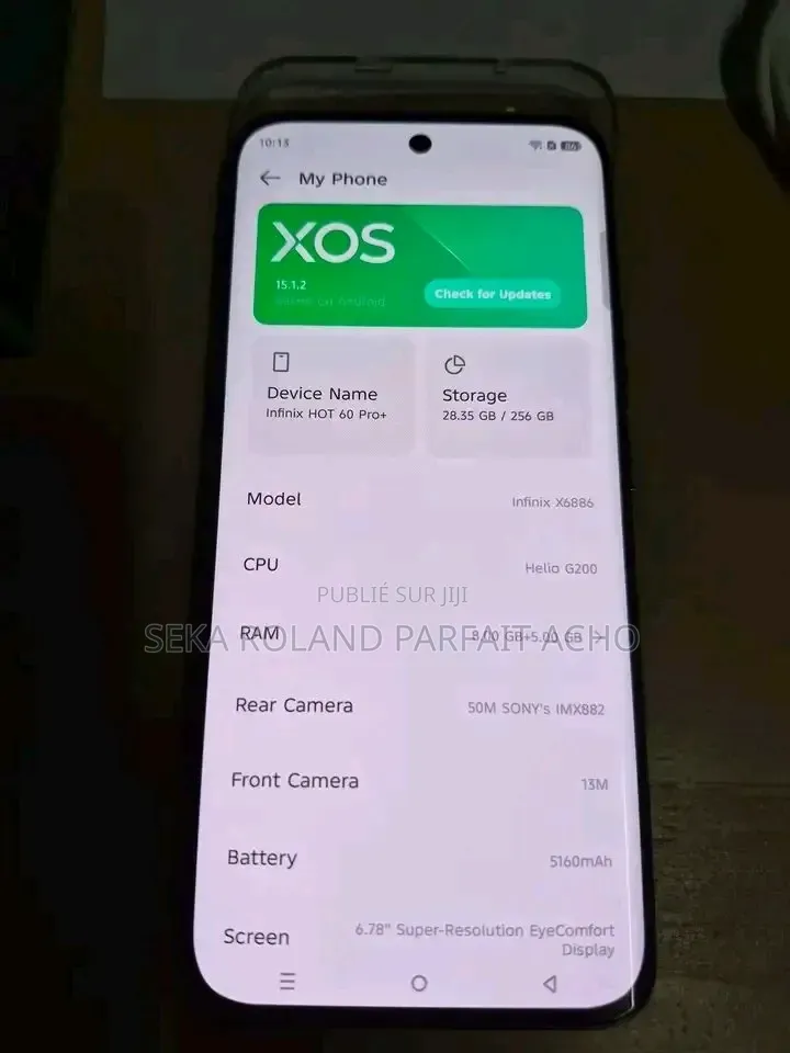 Nouveau Infinix Hot 60 128 GB Bleu