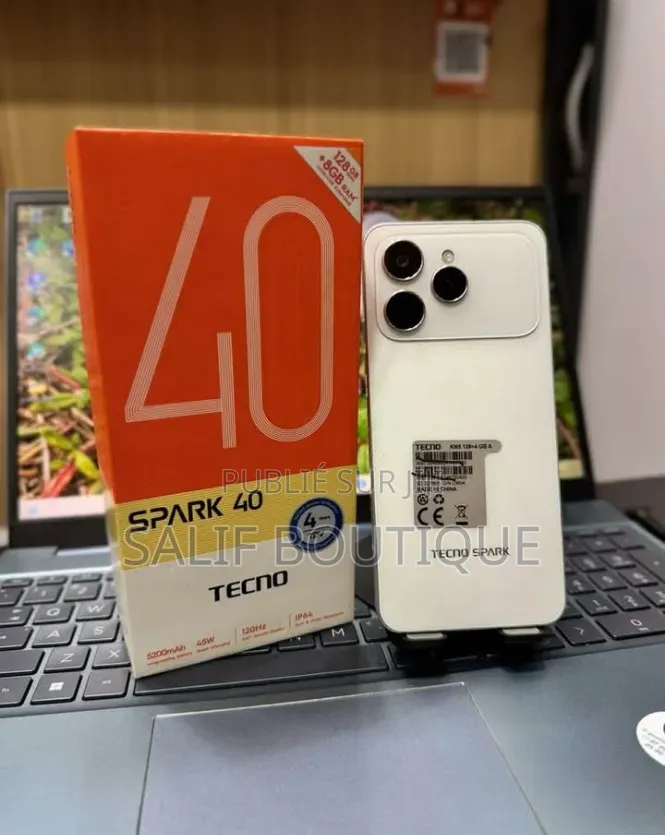 Nouveau Tecno Spark 40 128 GB Blanc