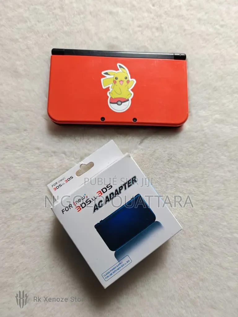 New Nintendo 3ds Xl Orange Cracker + Jeux