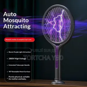 Raquette Anti-Moustiques 2800V – Fini Les Piqûres, Dors Tranquille