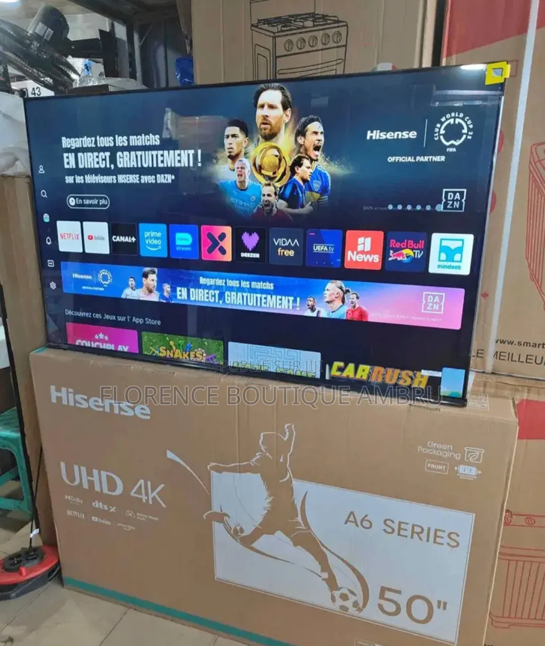 Télévision Nouveau Dans Carton