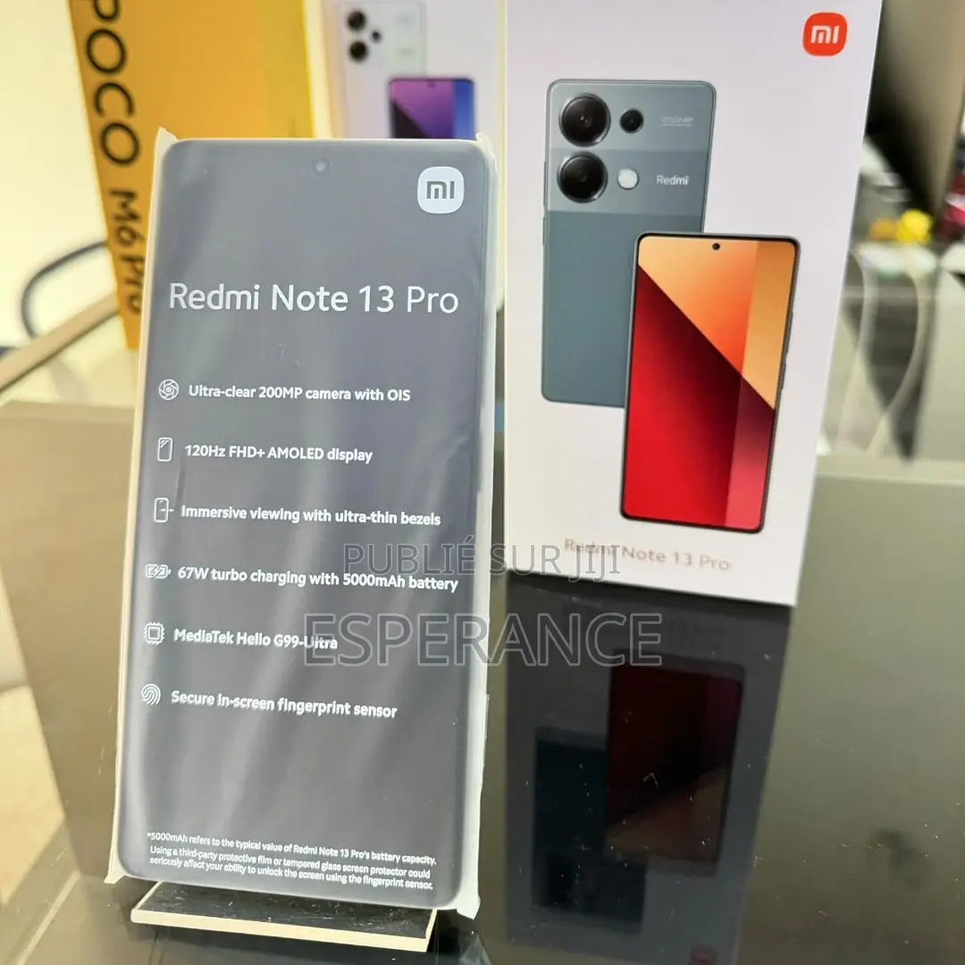 New Xiaomi Redmi Note 13 Pro 256 GB Noir