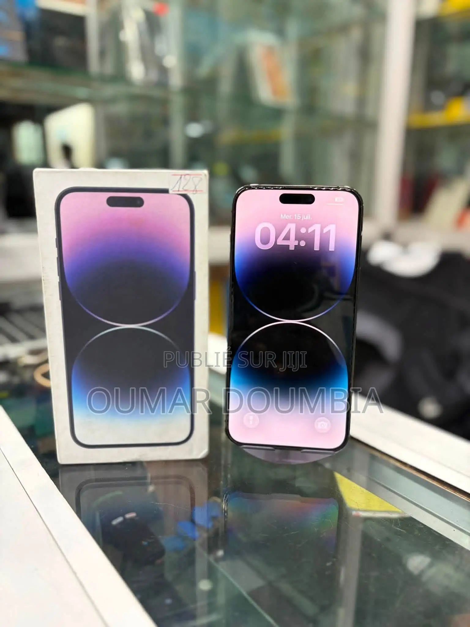 Nouveau Apple iPhone 14 Pro Max 128 GB Noir