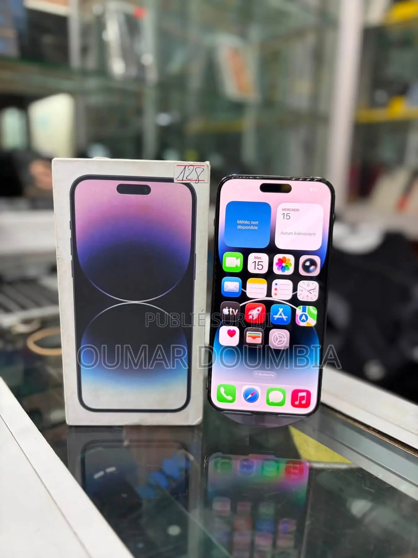 Nouveau Apple iPhone 14 Pro Max 128 GB Noir