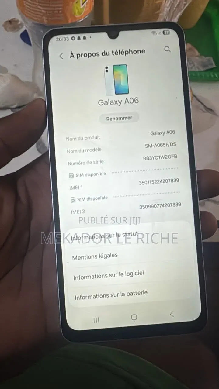 Nouveau Samsung Galaxy A06 128 GB Blanc