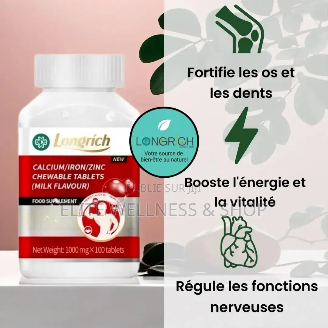 Calcium Longrich+vitamine - Complément Nutritionnel