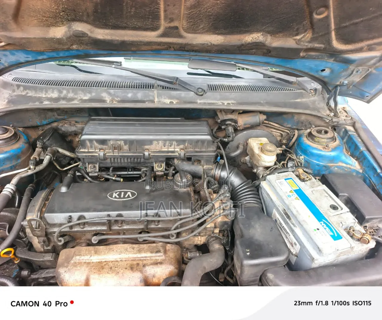 Kia Rio Sedan 2004 Bleu