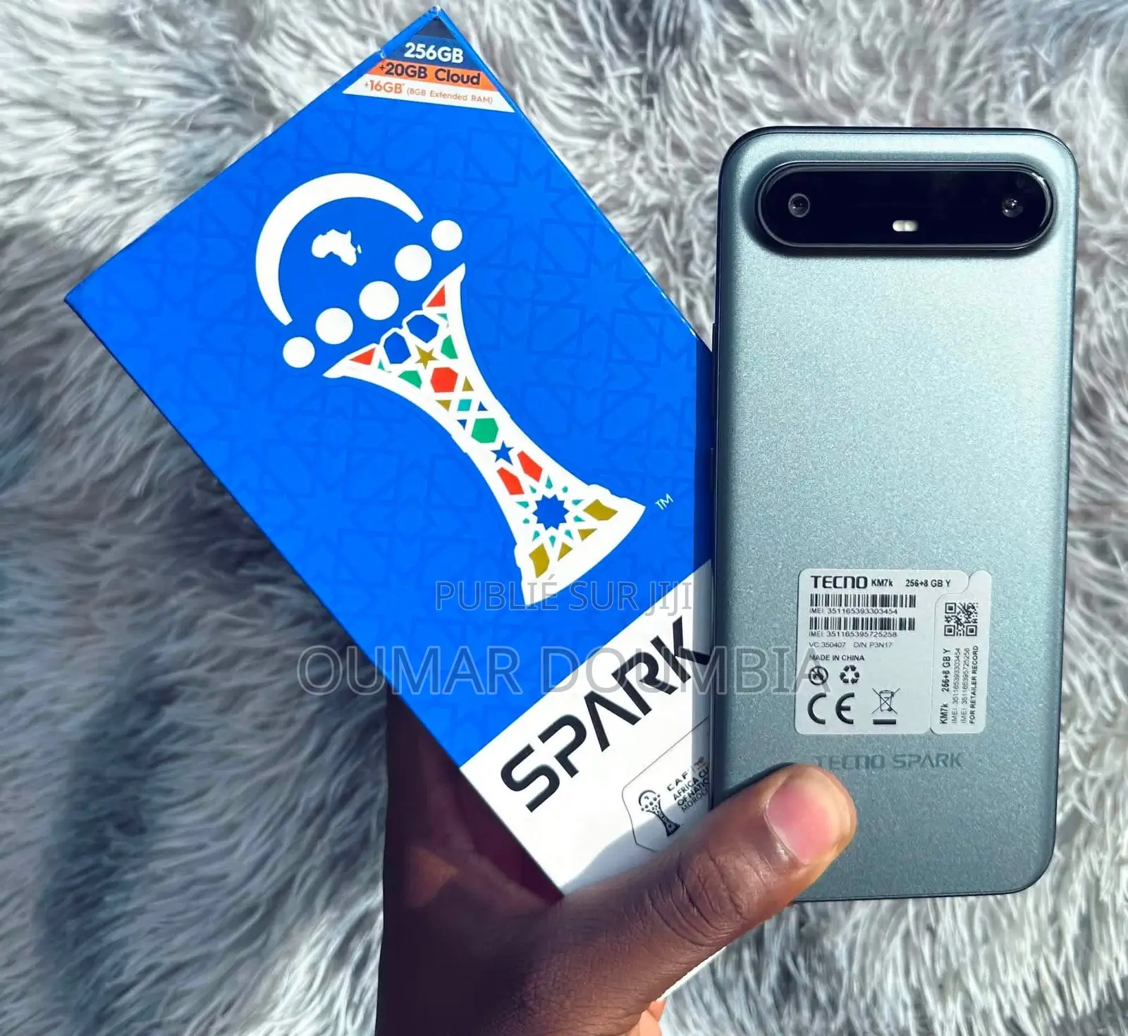 Nouveau Tecno Spark Slim 256 GB Argenté