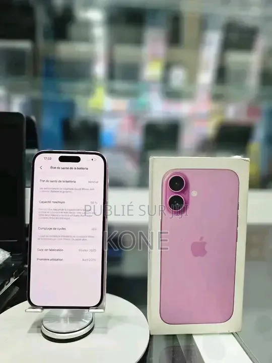 Nouveau Apple iPhone 16 128 GB Rose