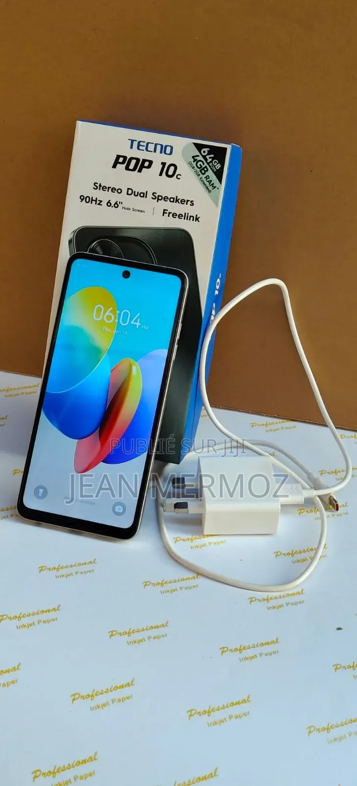 Nouveau Tecno Pop 10C 64 GB Gris