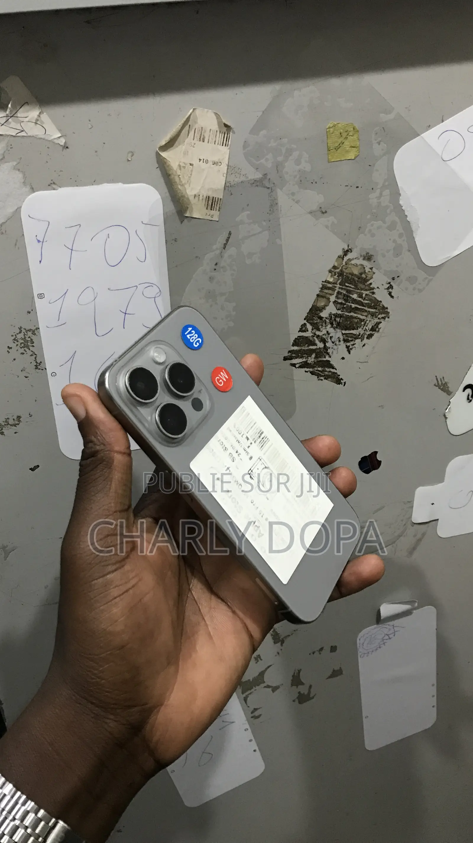 Apple iPhone 15 Pro 128 GB Argenté