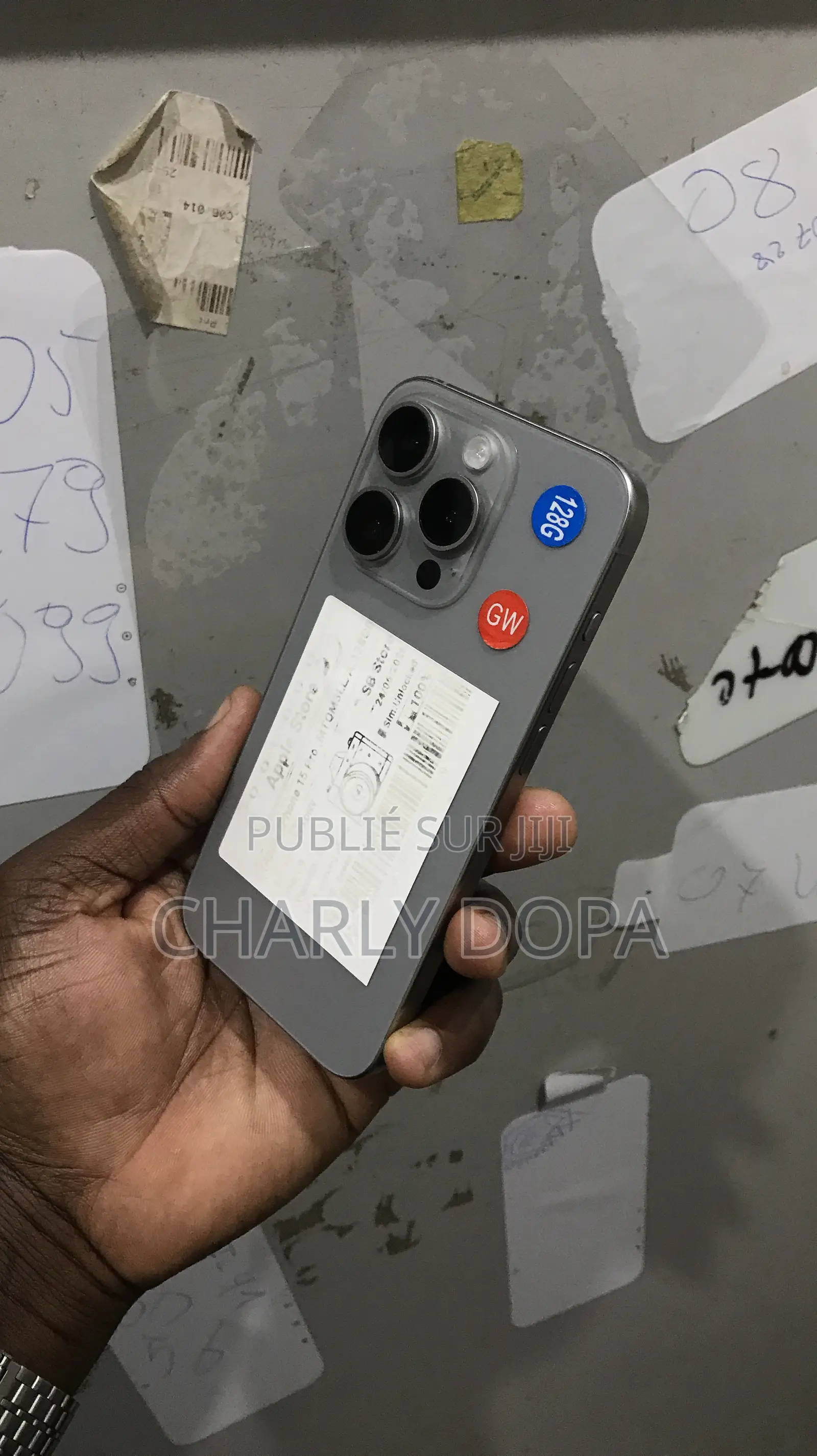 Apple iPhone 15 Pro 128 GB Argenté