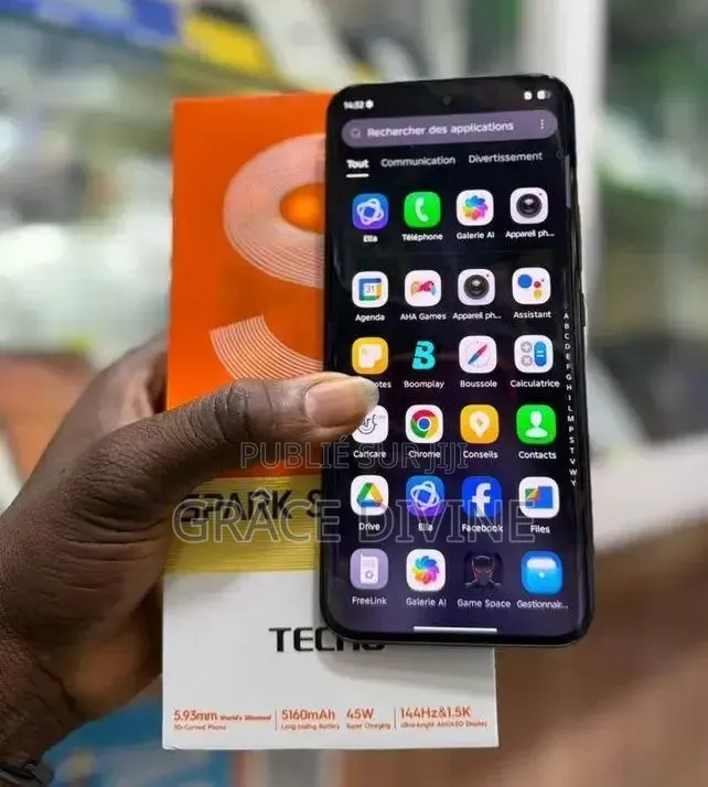 Nouveau Tecno Spark Slim 256 GB Gris