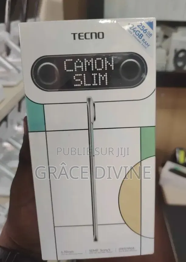 Nouveau Tecno Camon Slim 256 GB Blanc