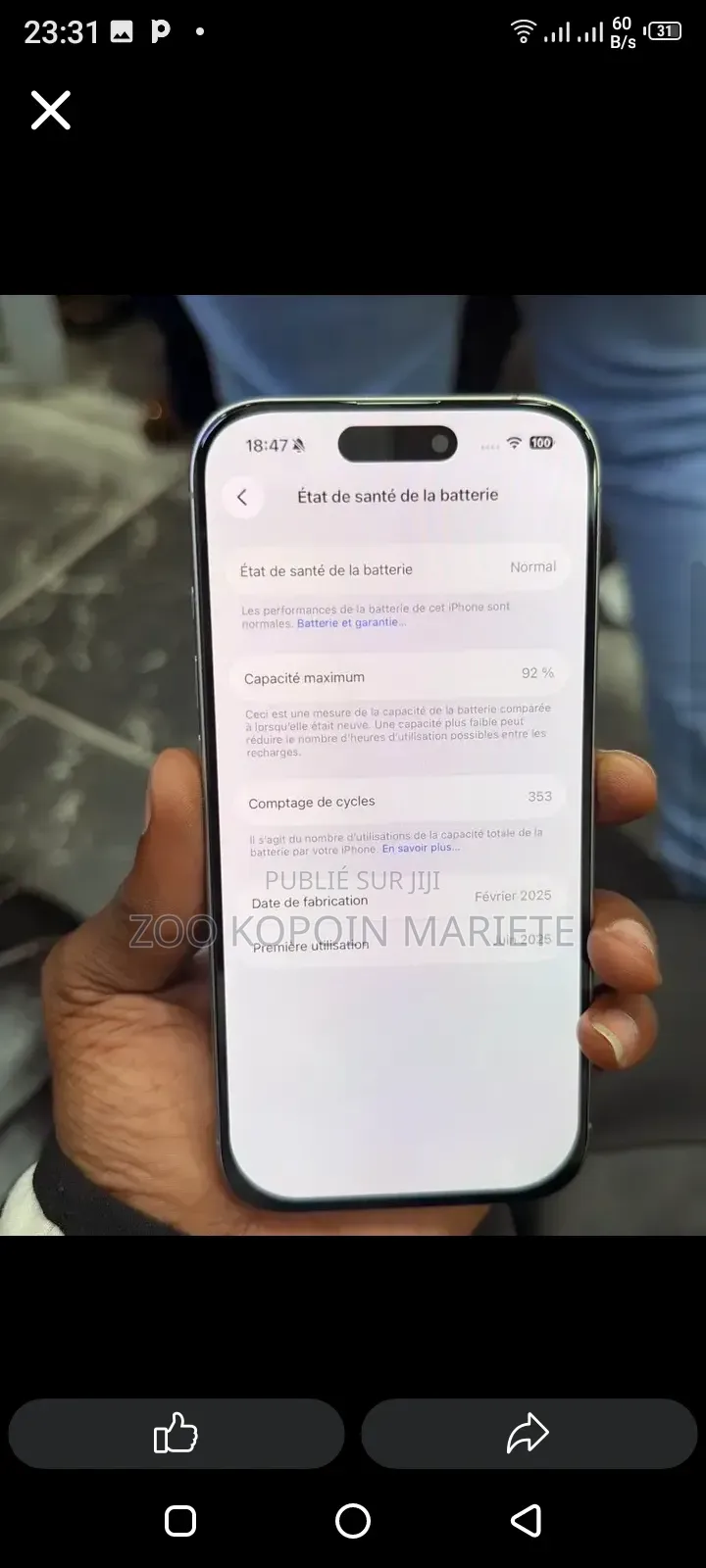 Nouveau Apple iPhone 16 Pro 512 GB Blanc
