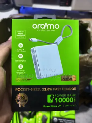 Oraimo PowerNova L11 - Powerbank 10000mah - Charge Rapide 22,5W