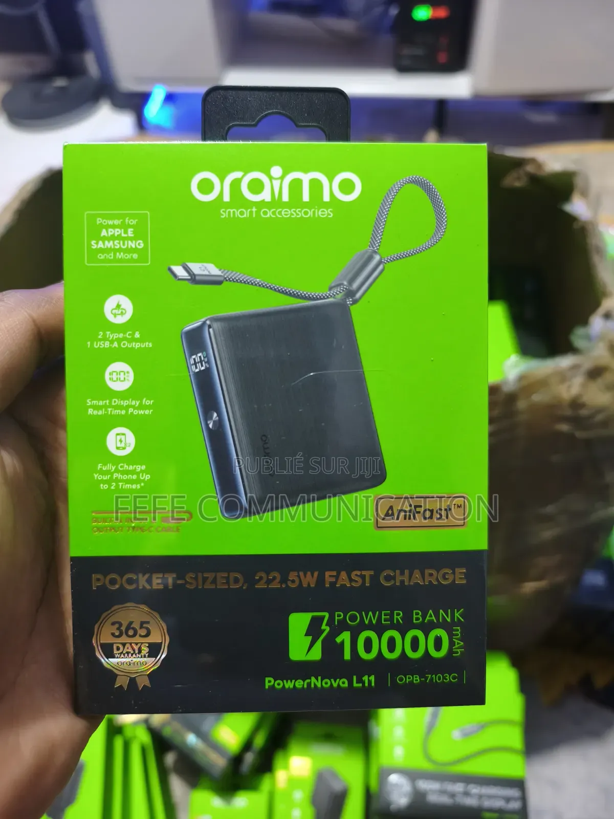 Oraimo PowerNova L11 - Powerbank 10000mah - Charge Rapide 22,5W
