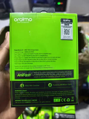 Oraimo PowerNova L11 - Powerbank 10000mah - Charge Rapide 22,5W