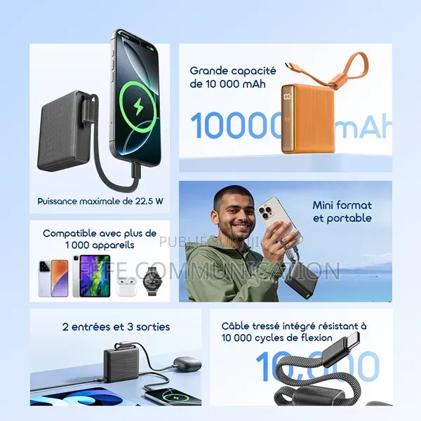 Oraimo PowerNova L11 - Powerbank 10000mah - Charge Rapide 22,5W