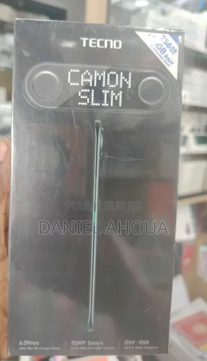 Nouveau Tecno Camon Slim 256 GB Noir